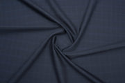 Dark Blue Checks Merino Wool Suit