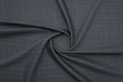 Dark Grey Checks Merino Wool Suit