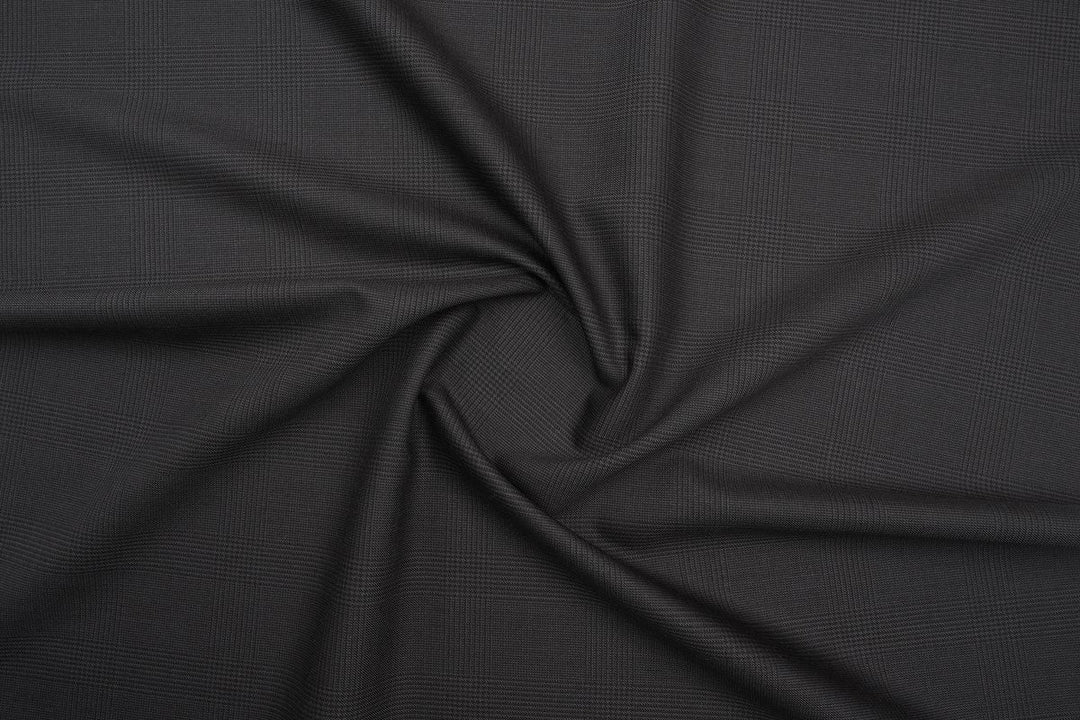 Brown Prince of Wales Check Merino Wool Suit