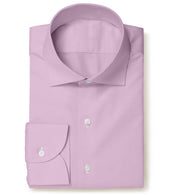 Purple Twill Micropattern Leonardo Shirt