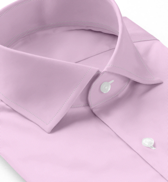 Purple Twill Micropattern Leonardo Shirt