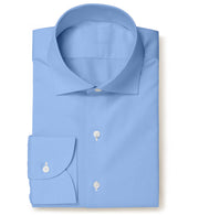 Blue Twill Micropattern Leonardo Shirt