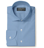 Blue Oxford Micropattern Leonardo Shirt