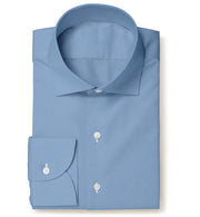 Blue Oxford Micropattern Leonardo Shirt