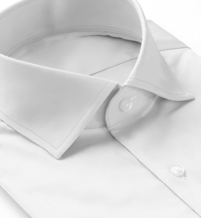 White Oxford Micropattern Leonardo Shirt