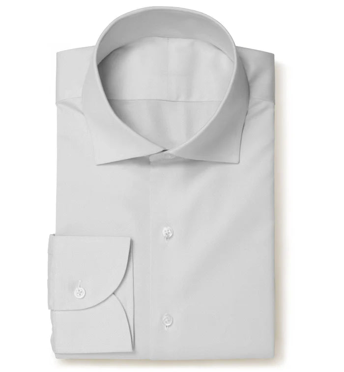White Oxford Micropattern Leonardo Shirt