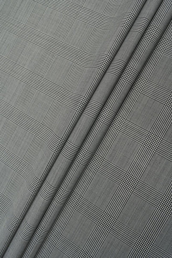 Black Prince of Wales Check Merino Wool Pant